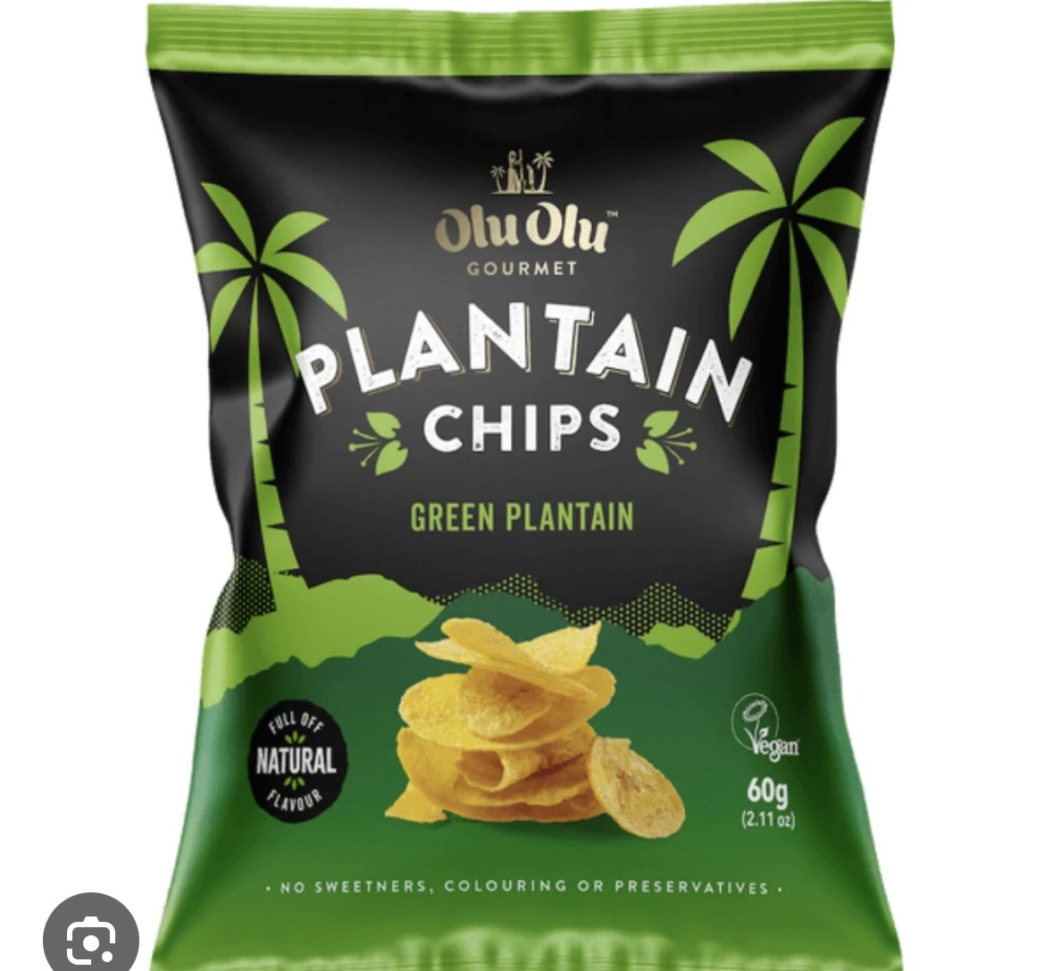 Olu Olu Plantain Chips Unripe (Green)