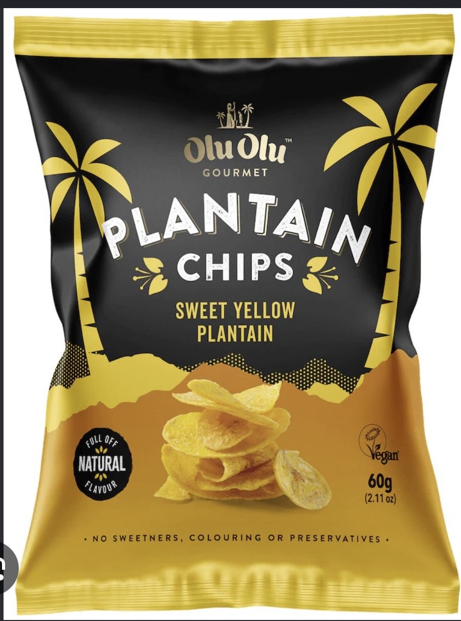 Olu Olu Plantain Chips sweet (Yellow)